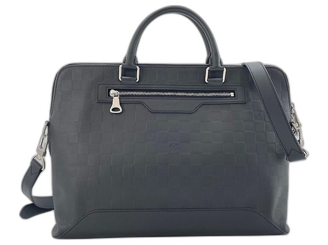 Sac à main porte-documents Louis Vuitton Avenue Noir