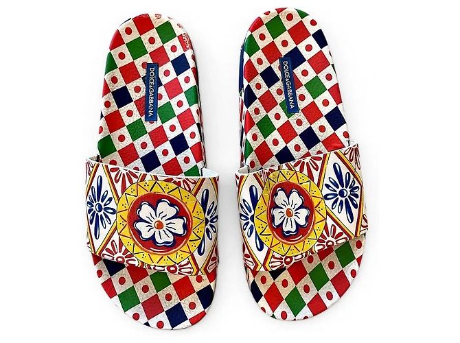 Dolce & Gabbana multicolored slides Multiple colors