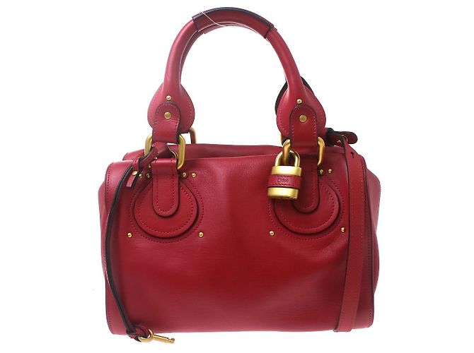 Chloé Chloe Paddington Lock Leather small Rot