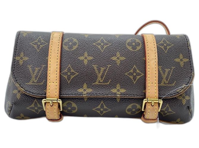 Borsa a tracolla Louis Vuitton Pochette Marelle Marrone