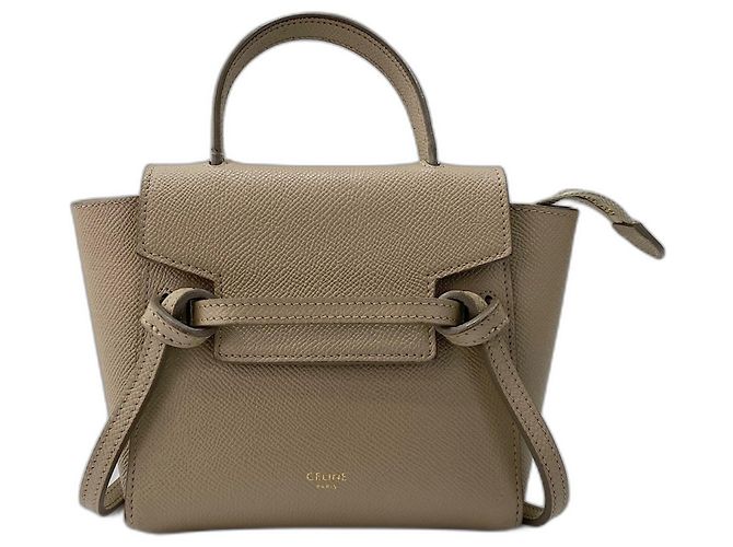 Céline Bolsa Celine Belt Bag Nano Bege