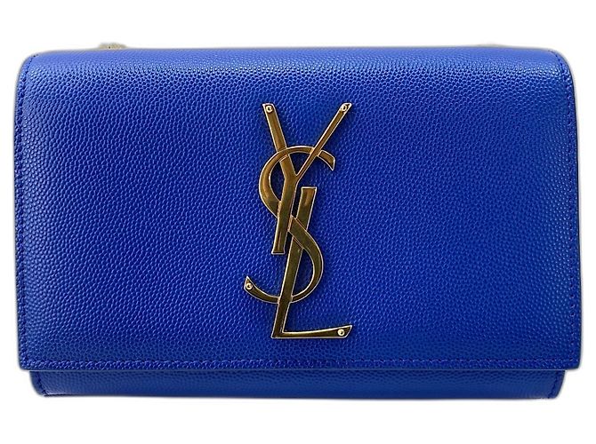 Borsa a tracolla Yves Saint Laurent Kate Blu
