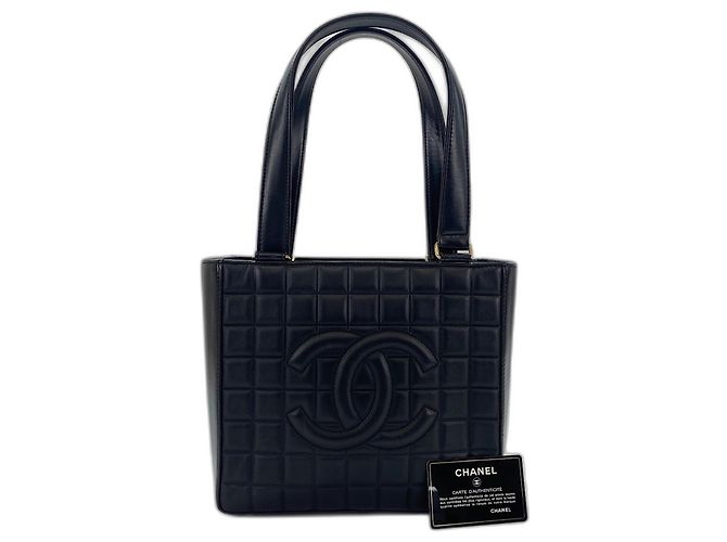 Sac cabas CHANEL Chocolate Bar Noir