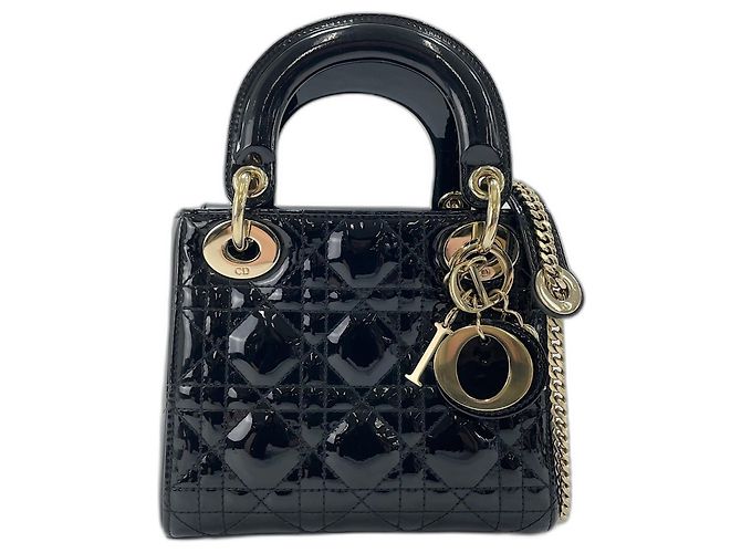Christian Dior Lady Mini Handtasche in Schwarz