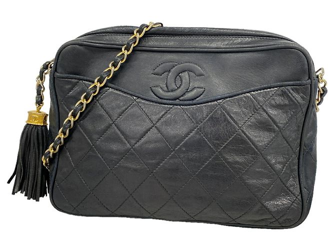 Borsa a tracolla Chanel Matelassé Nero