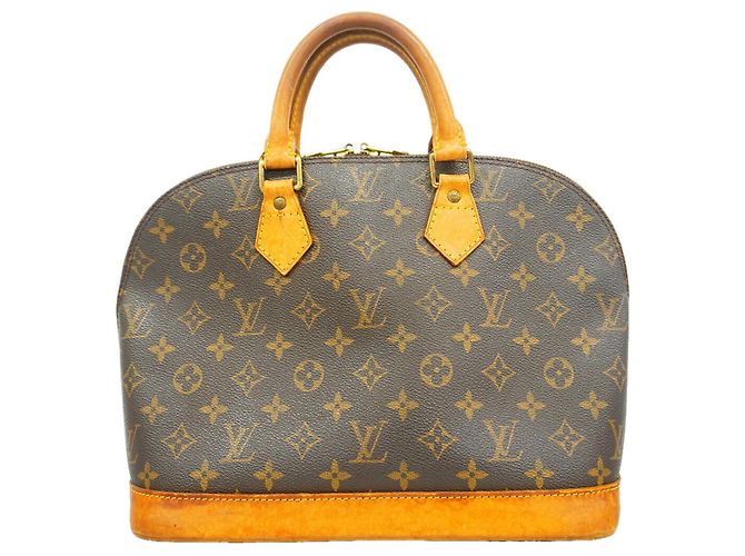 Sac à main Louis Vuitton Alma Monogram Marron