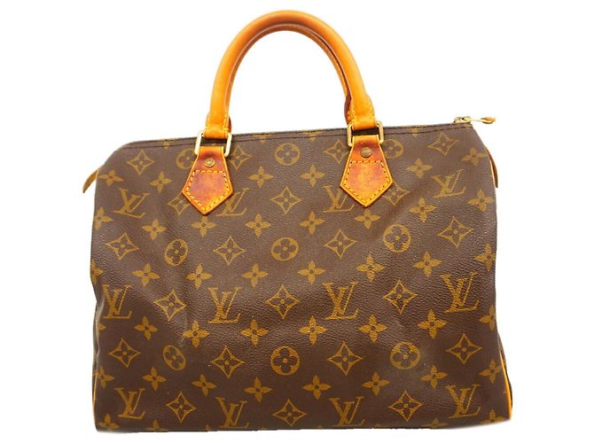 Borsa Louis Vuitton Monogram Speedy 30 Marrone