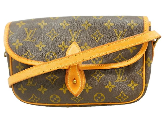 Borsa a tracolla Louis Vuitton Monogram Gibeciere PM Marrone