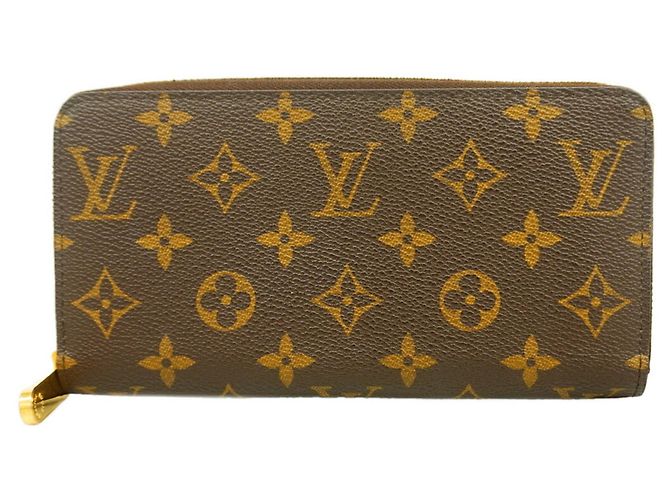 Louis Vuitton Monogram Zippy Wallet M60017 Castaño