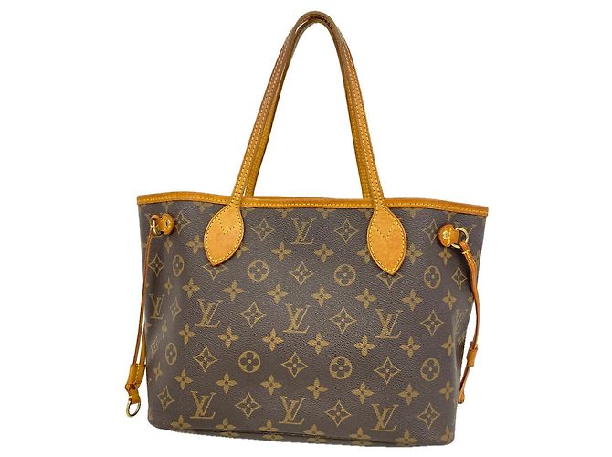 Borsa Tote Louis Vuitton Monogram Neverfull PM Marrone