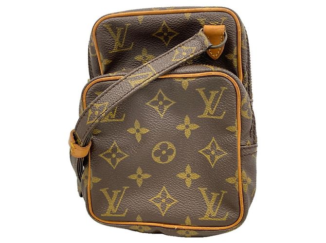 Borsa a tracolla Louis Vuitton Monogram Mini Amazon Marrone