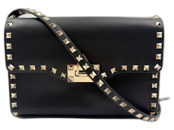Borsa a tracolla con borchie VALENTINO Rockstud Nero