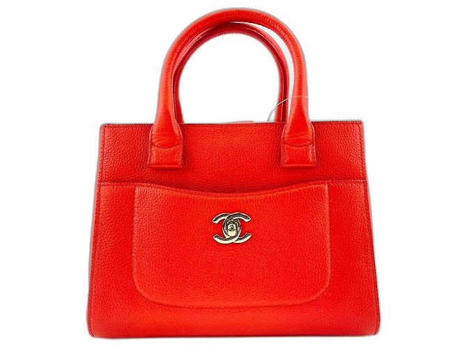 Bolsa CHANEL Neo Executive Mini em Laranja