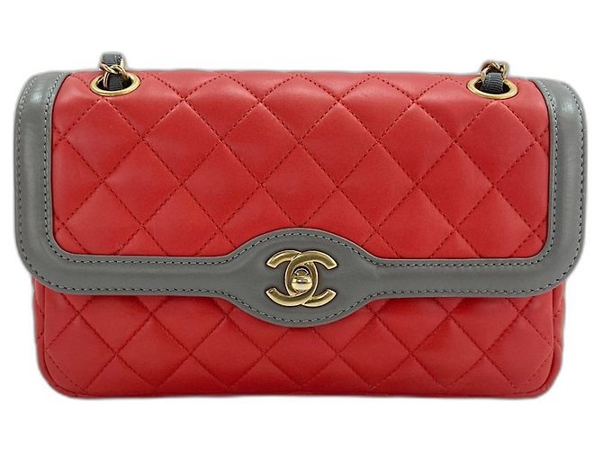 Bolsa de ombro Chanel Matelassé vermelha Vermelho
