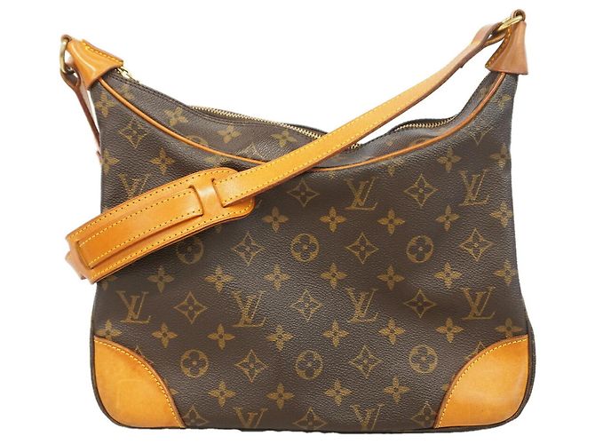Borsa a tracolla Louis Vuitton Monogram Boulogne 30 Marrone