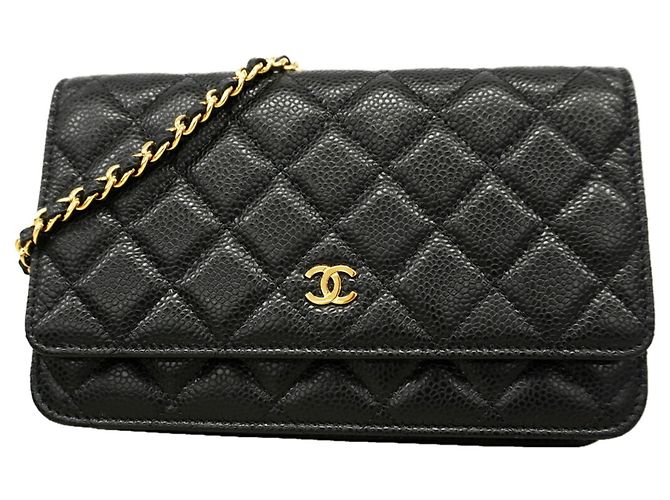 Cartera de hombro con cadena Chanel Matelassé Negro