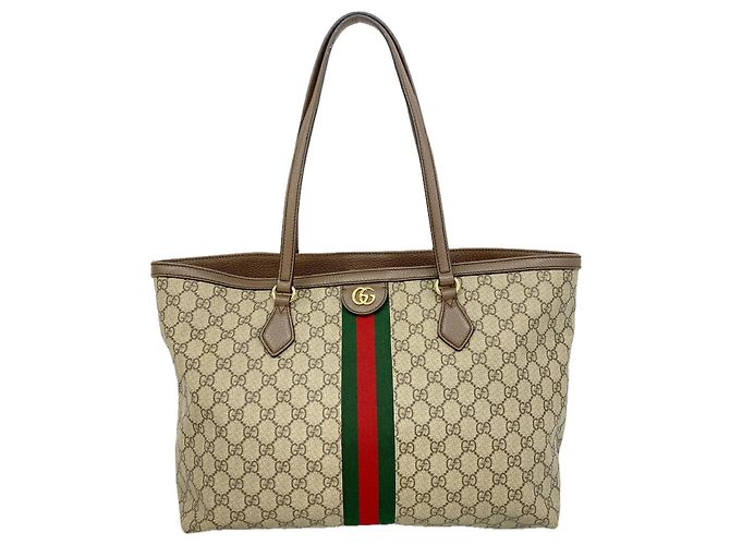 Borsa Tote Gucci Ophidia Marrone Beige