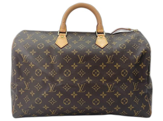 Borsa Boston Louis Vuitton Monogram Speedy 40 Marrone