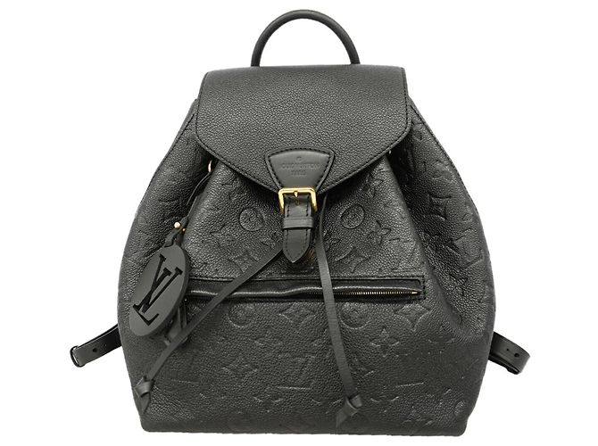 Mochila Louis Vuitton Monogram Empreinte Montsouris PM Negro