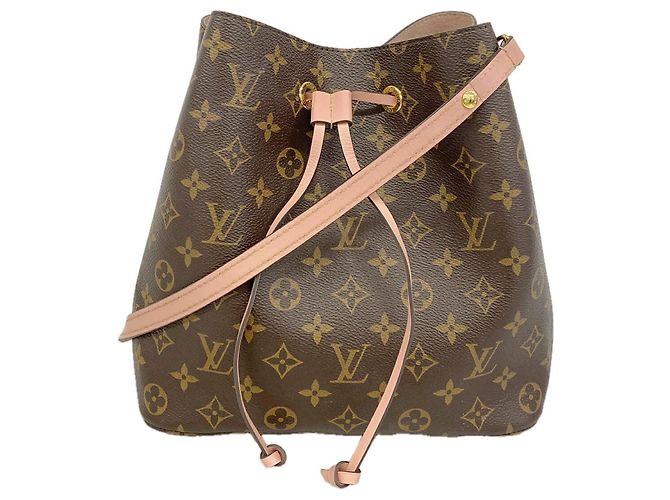 Néonoé Bolso de hombro Louis Vuitton Monogram NeoNoe Castaño Rosa