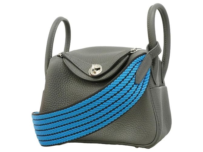 Hermès Hermes Lindy Mini Handtasche Grau