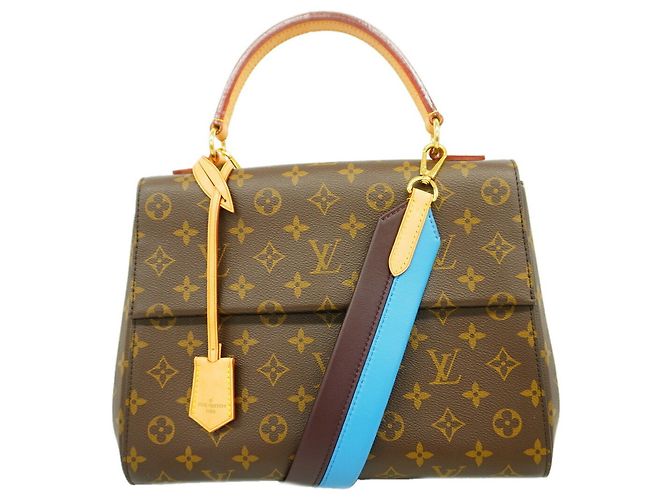 Borsa Louis Vuitton Monogram Cluny MM Marrone