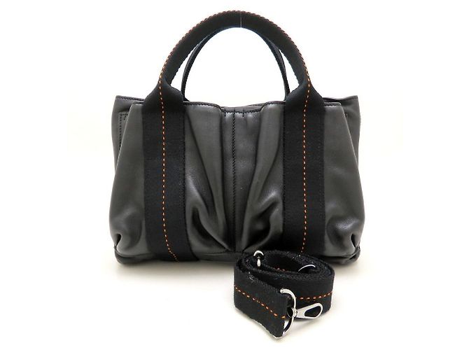 Hermès Sac à main Hermes Caravan Horizontal PM Noir