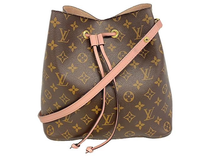 Néonoé Borsa a tracolla Louis Vuitton Monogram NeoNoe M44022 Marrone Rosa