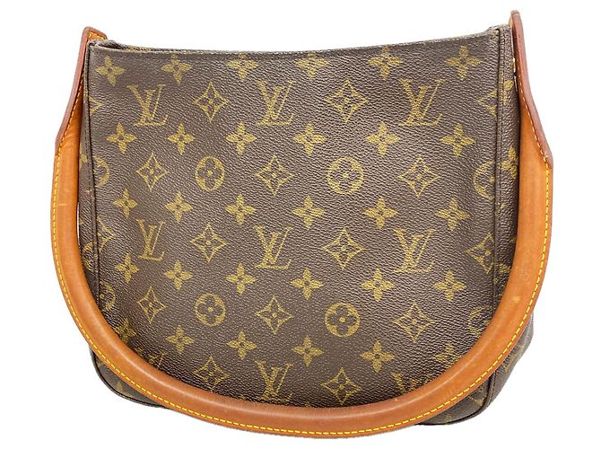 Borsa a tracolla Louis Vuitton Monogram Looping MM Marrone