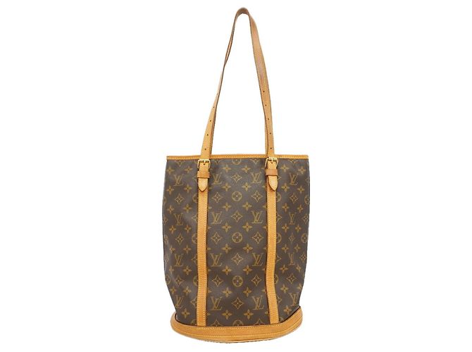 Borsa Tote Louis Vuitton Monogram Bucket GM Marrone