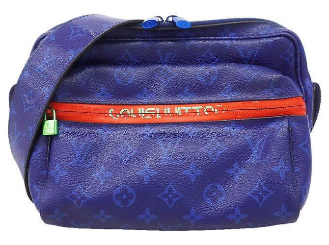 Borsa a tracolla Louis Vuitton Monogram Pacific PM Blu