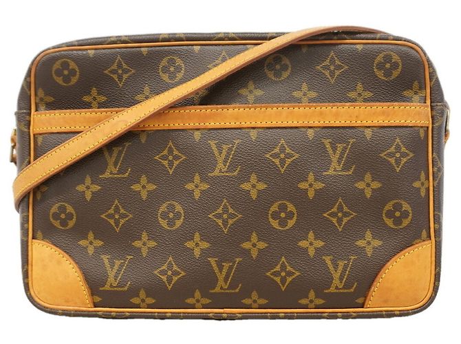 Borsa a tracolla Louis Vuitton Monogram Trocadero 30 Marrone