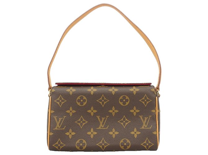 Borsa Louis Vuitton Monogram Recital Marrone