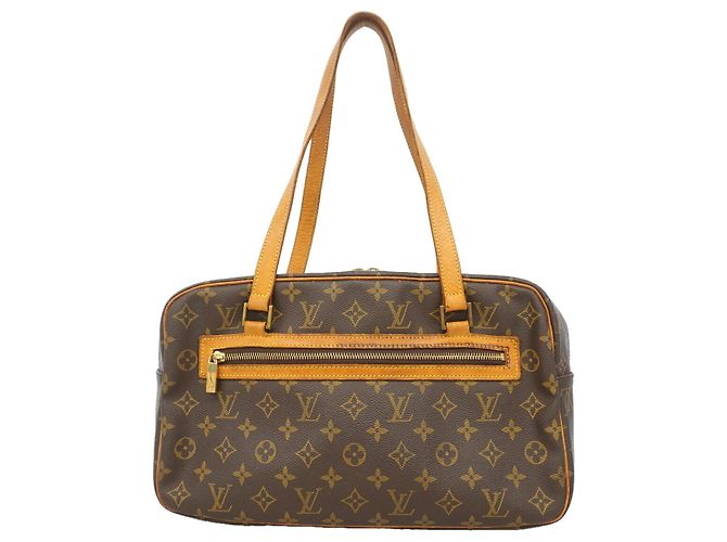 Bolso de hombro Louis Vuitton Monogram Cite GM Castaño