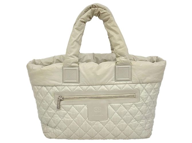 Borsa Tote Chanel Coco Cocoon in nylon Marrone