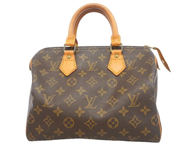 Borsa Louis Vuitton Monogram Speedy 25 Marrone