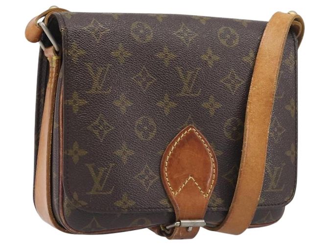 LOUIS VUITTON Monogram Cartouchiere MM Shoulder Bag M51253 LV Auth ar14085 Monograma