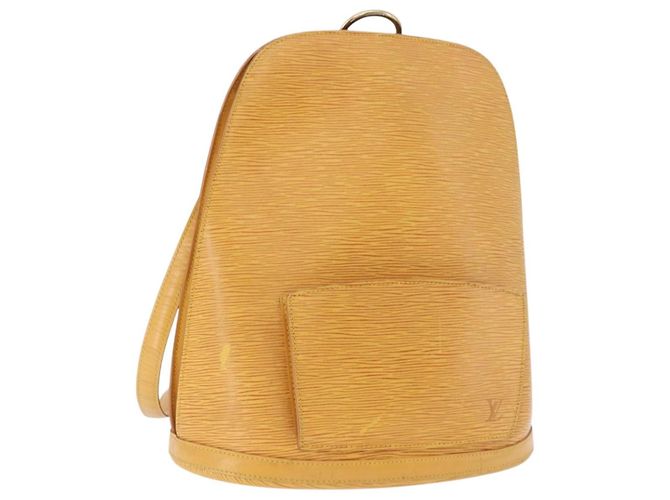 LOUIS VUITTON Epi Gobelins Backpack Yellow M52299 LV Auth ka5826