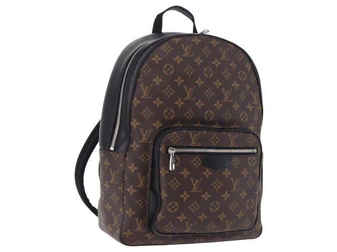 LOUIS VUITTON Monogram Macassar Josh Backpack M41530 LV Auth ka5895V