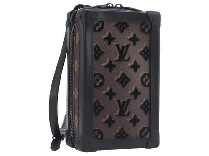 LOUIS VUITTON Monogram Tuftage Vertical Software Trunk Bag M45044 Auth 196052M Monogramme
