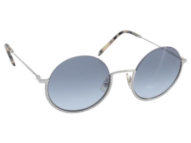 Gafas de sol Miu Miu metal Silver Auth BA15179 Plata