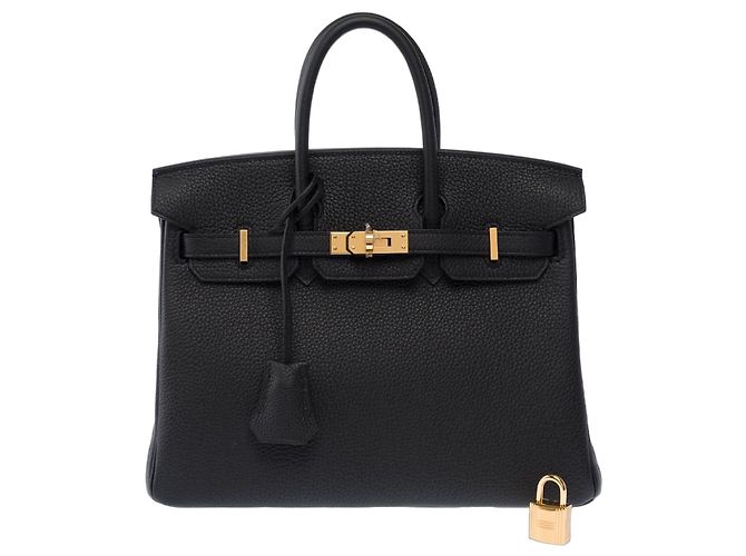 Hermès Borsa HERMES Birkin 25 in Pelle Nera - 103870 Nero