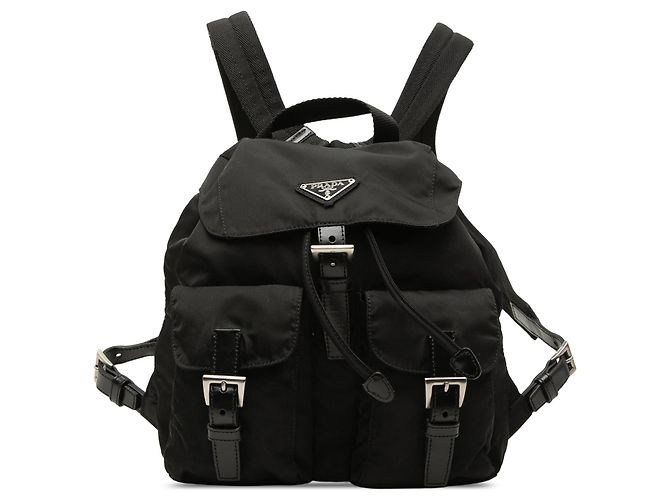 Black Prada Tessuto Backpack