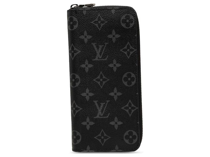 Cartera Larga Vertical Zippy Louis Vuitton Monogram Eclipse Negra Negro