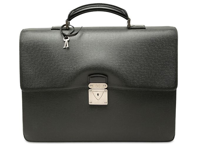 Borsa da lavoro Louis Vuitton Taiga Robusto 1 Nera Nero