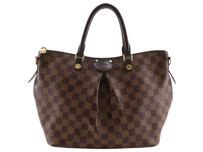 Borsa Louis Vuitton Damier Ebene Siena PM Marrone