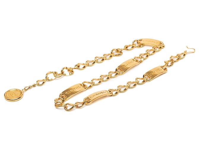 Chanel CC Gürtel mit vergoldetem Medaillon Golden