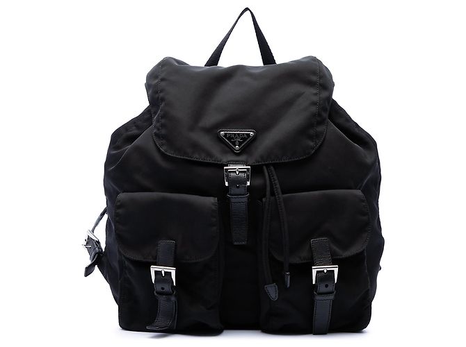 Black Prada Tessuto Backpack