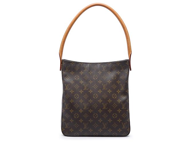 Borsa a tracolla Louis Vuitton Monogram Looping GM Marrone