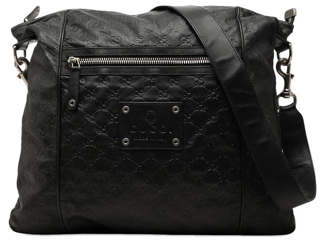 Borsa a tracolla Gucci Guccissima nera Nero